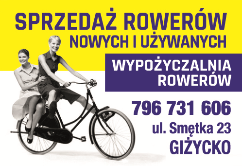 ROWER-LAND Giżycko Sprzedaż Rowerów Nowych i Używanych / Wypożyczalnia Rowerów