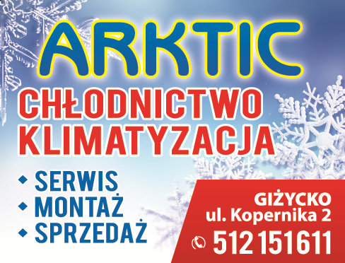 ARKTIC Giżycko Chłodnictwo / Klimatyzacja / Serwis / Montaż / Sprzedaż