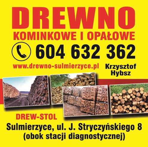 DREW-STOL Krzysztof Hybsz Sulmierzyce Drewno Kominkowe i Opałowe