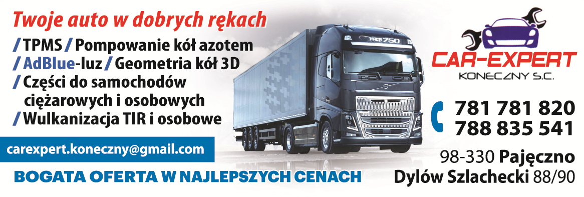 CAR-EXPERT Koneczny s.c. Pajęczno Pompowanie Kół Azotem / Geometria Kół 3D / Wulkanizacja