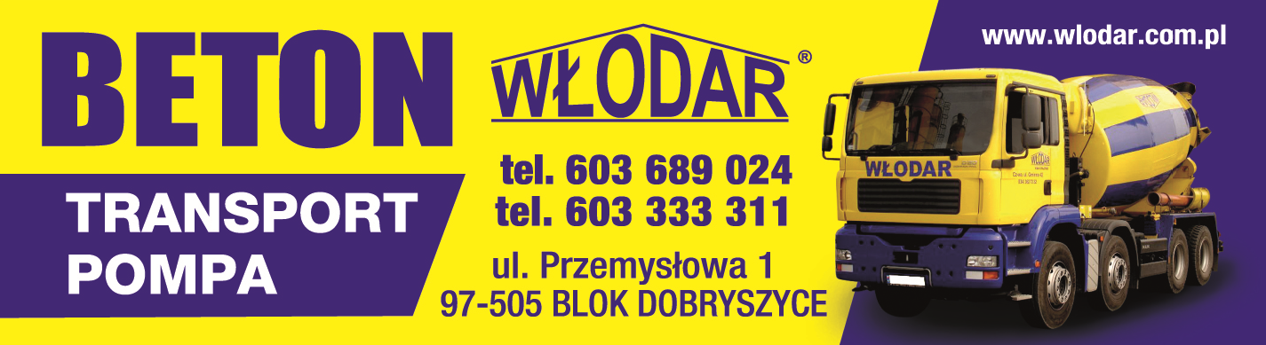 WŁODAR Wiesław Włodarczyk s.j. Blok Dobryszyce Beton / Pompa / Transport