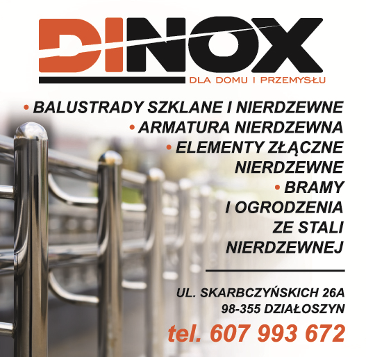 P.H.U. DINOX Dla Domu i Przemysłu Działoszyn Balustrady / Elementy Złączne / Bramy / Ogrodzenia