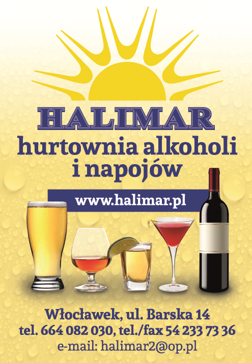 PRZEDSIĘBIORSTWO HANDLOWO-USŁUGOWE „HALIMAR” Włocławek Hurtownia Alkoholi i Napojów