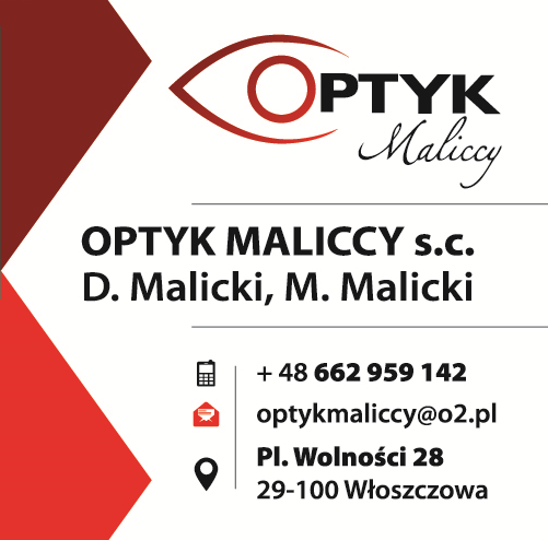 OPTYK MALICCY s.c. D. Malicki, M. Malicki Włoszczowa Oprawy / Soczewki Okularowe i Kontaktowe