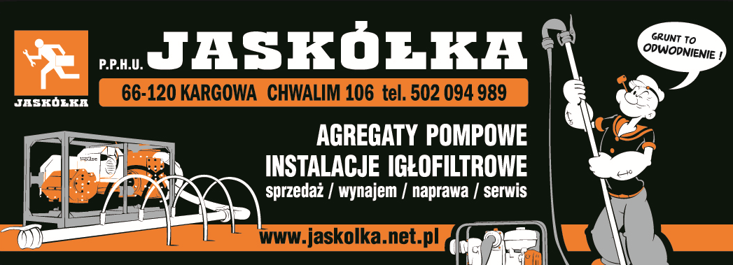 P.P.H.U. "JASKÓŁKA" Chwalim Instalacje Igłofiltrowe / Agregaty Pompowe