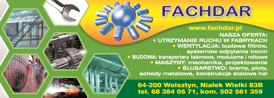 Przedsiębiorstwo Usługowe FACHDAR Niałek Wielki Wentylacja / Budowa / Maszyny / Ślusarstwo