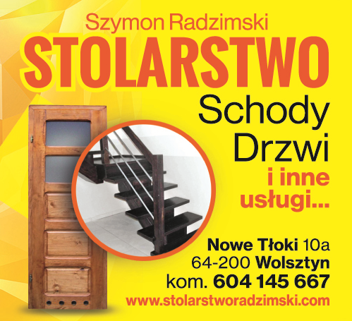 Usługowy Zakład Stolarski Szymon Radzimski Nowe Tłoki Schody / Drzwi / Inne Usługi