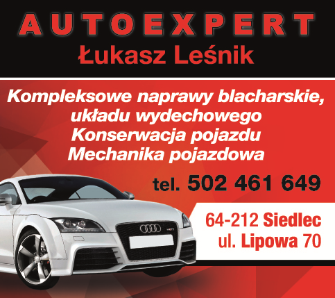 AUTOEXPERT Łukasz Leśnik Siedlec Kompleksowe Naprawy Blacharskie / Mechanika Pojazdowa