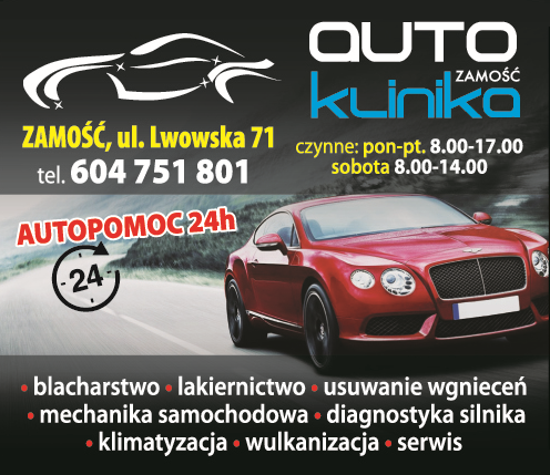 AUTO KLINIKA ZAMOŚĆ Blacharstwo / Lakiernictwo / Mechanika Samochodowa / Auto Pomoc 24H / Serwis