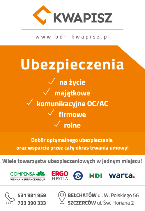Biuro Doradztwa Finansowego KWAPISZ Sp. z o.o. Bełchatów Ubezpieczenia