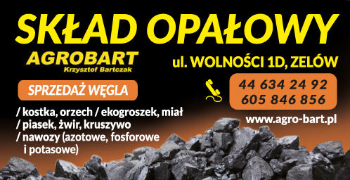AGROBART Krzysztof Bartczak Zelów Skład Opałowy / Sprzedaż Węgla / Kostka / Orzech / Piasek / Nawozy