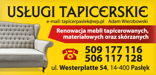 Usługi Tapicerskie Adam Wierzbowski Pasłęk Renowacja Mebli Tapicerowanych, Materiałowych, Skórzanych