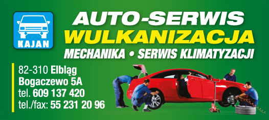 AUTO-SERWIS "KAJAN" Elbląg Wulkanizacja / Mechanika / Serwis Klimatyzacji