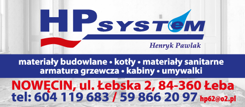 HPSYSTEM Henryk Pawlak Nowęcin Materiały Budowlane i Sanitarne / Kotły / Armatura Grzewcza / Kabiny
