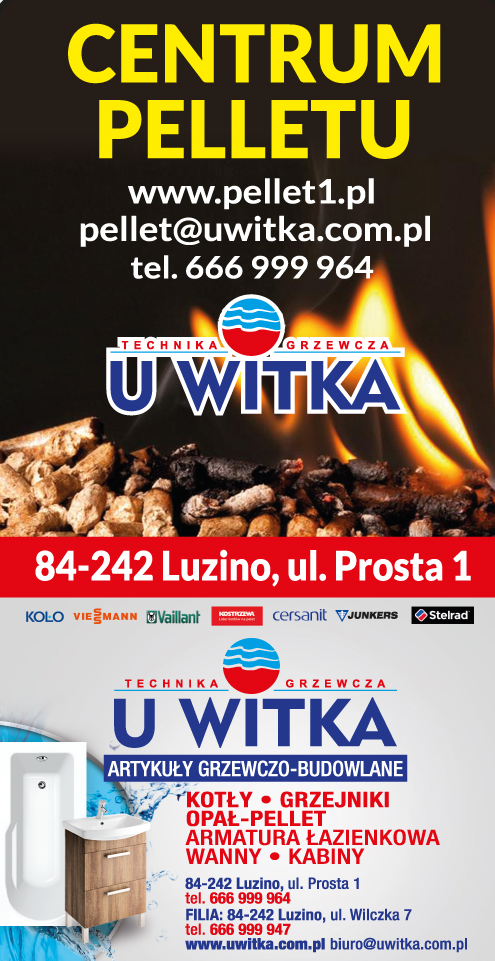 P.H. "U WITKA" Luzino Pellet / Art. Grzewczo-Budowlane / Kotły / Armatura Łazienkowa
