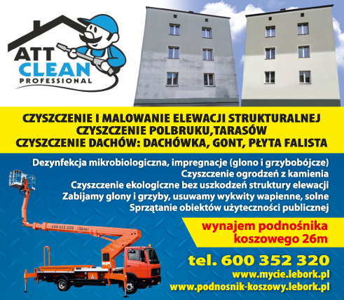 P.H.U. ANAREX s.c. Lębork Czyszczenie i Malowanie Elewacji / Wynajem Podnośnika Koszowego 26m