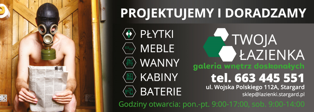 TWOJA ŁAZIENKA Stargard Projektujemy i Doradzamy / Płytki / Meble / Wanny / Kabiny / Baterie