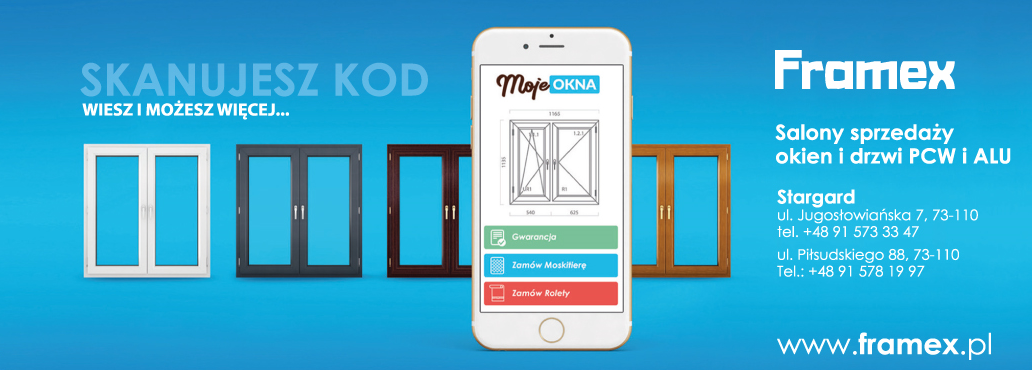 FRAMEX Sp. z o.o. Sp. K. Stargard Sprzedaż Okien i Drzwi PCW i ALU