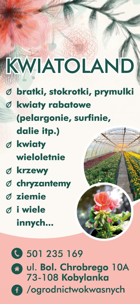 KWIATOLAND Kobylanka Kwiaty / Krzewy / Ziemie / Inne