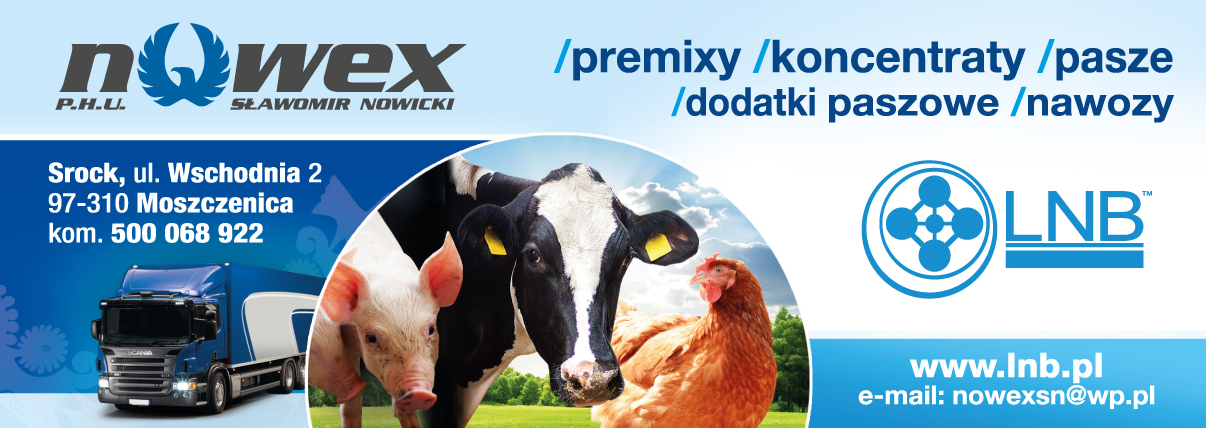 P.H.U. NOWEX Sławomir Nowicki Srock Premixy / Koncentraty / Pasze / Dodatki Paszowe / Nawozy