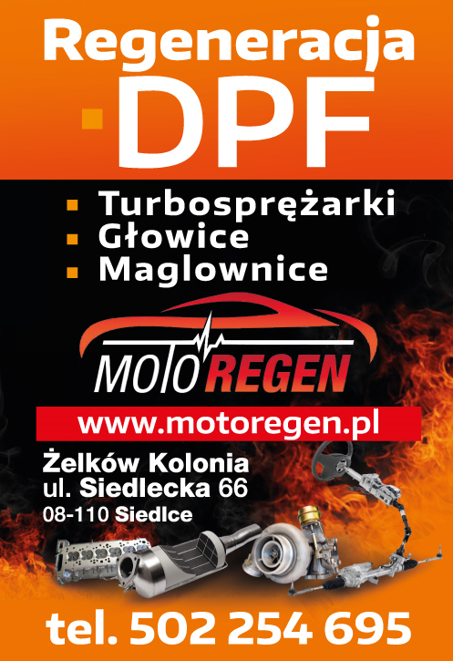 MOTO-REGEN Żelków Kolonia Regeneracja DPF / Turbosprężarki / Głowice / Maglownice