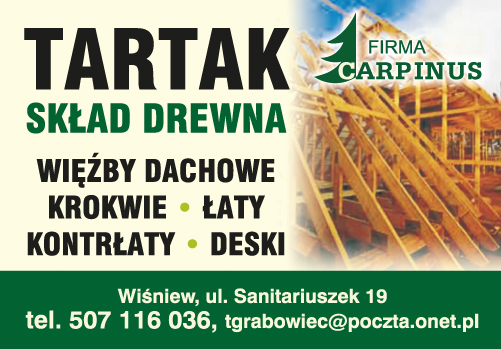FIRMA CARPINUS Wiśniew Tartak / Skład Drewna