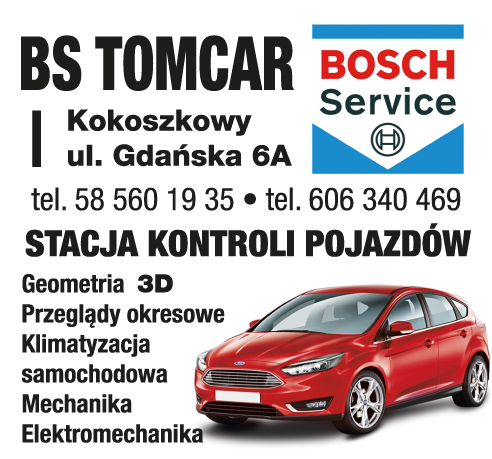 TOMCAR S.C. BOSH SERVICE Kokoszkowy Stacja Kontroli Pojazdów / Geometria 3D / Przeglądy Okresowe