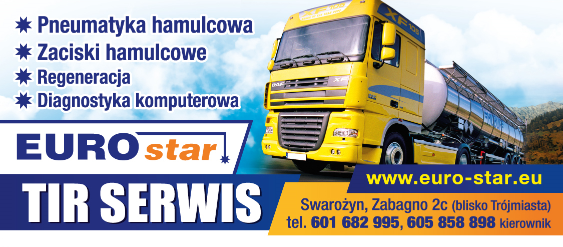 "EURO-STAR" TIR SERWIS Zabagno Pneumatyka Hamulcowa / Zaciski Hamulcowe / Regeneracja / Diagnostyka