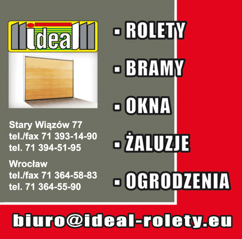 P.W. "IDEAL" Stary Wiązów Rolety / Bramy / Okna / Żaluzje / Ogrodzenia