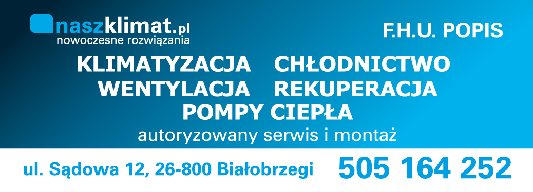 F.H.U. POPIS Białobrzegi Naszklimat.pl Nowoczesne Rozwiązania / Klimatyzacja / Chłodnictwo