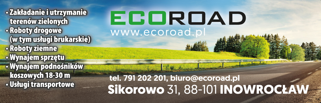 ECOROAD Inowrocław- ROBOTY DROGOWE- ROBOTY ZIEMNE- WYNAJEM SPRZĘTU- USŁUGI TRANSPORTOWE