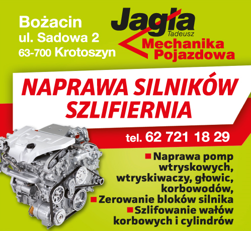 Mechanika Pojazdowa Jagła Tadeusz Bożacin Naprawa Silników / Szlifiernia / Naprawa Pomp Wtryskowych