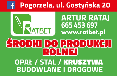 P.P.H.U. RATBET Artur Rataj Pogorzela Środki Do Produkcji Rolnej / Opał / Stal / Kruszywa