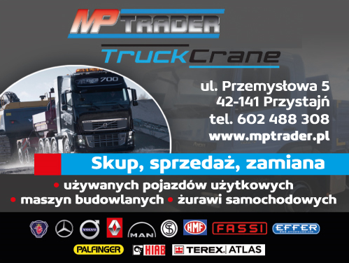 MP TRADER Przystajń Skup, Sprzedaż, Zamiana Używanych Pojazdów Użytkowych/ Maszyn Budowlanych