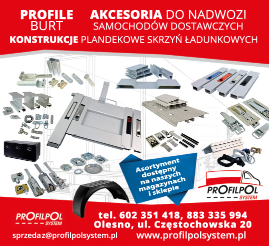 PROFILPOL SYSTEM Sp. z o.o. Olesno Profile Burt / Akcesoria Do Nadwozi Samochodów Dostawczych