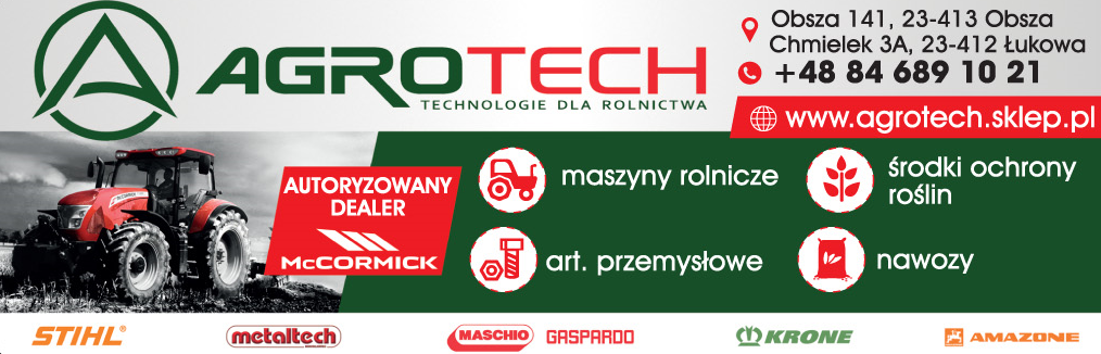 AGROTECH TECHNOLOGIE DLA ROLNICTWA Obsza