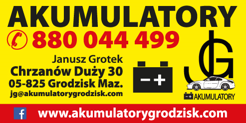 JG AKUMULATORY Janusz Grotek Chrzanów Duży Akumulatory / Art. Motoryzacyjne