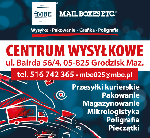 MBE MAIL BOXES ETC ® Grodzisk Mazowiecki Centrum Wysyłkowe / Przesyłki Kurierskie / Poligrafia