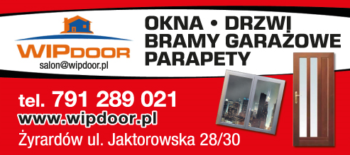 WIPDOOR Salon Drzwi i Okien Żyrardów Okna / Drzwi / Bramy Garażowe / Parapety