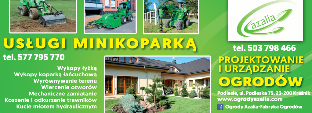 OGRODY AZALIA PROJEKTOWANIE I URZĄDZANIE OGRODÓW Kraśnik
