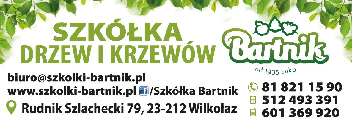 BARTNIK Szkółka Drzew i Krzewów w Rudniku Szlacheckim