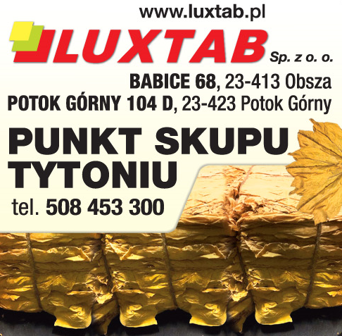 LUXTAB Sp. z o. o. Babice- PUNKT SKUPU TYTONIU Potok Górny