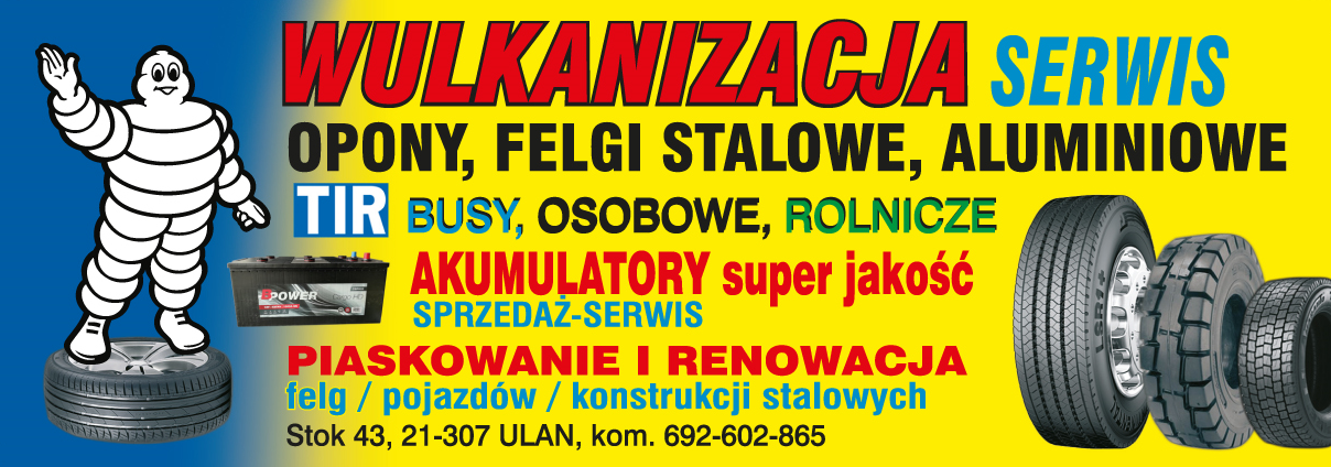 SERVIS OGUMIENIA Stok Wulkanizacja Serwis / Opony / Felgi Stalowe, Aluminiowe / Akumulatory