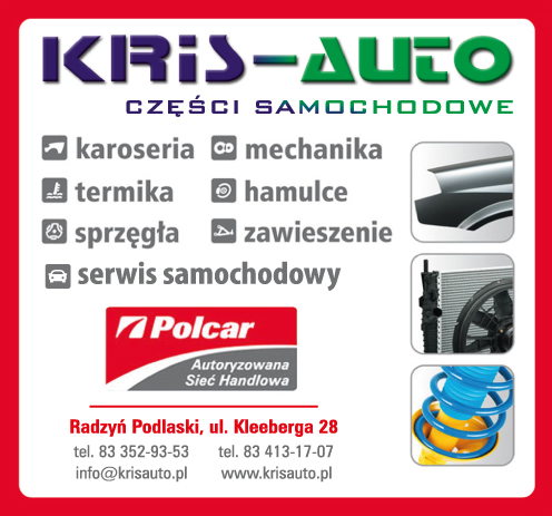 KRIS-AUTO Części Samochodowe Radzyń Podlaski Karoseria / Termika / Sprzęgła / Serwis Samochodowy
