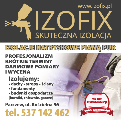 IZOFIX Skuteczna Izolacja Parczew Izolacje Natryskowe Pianą PUR 