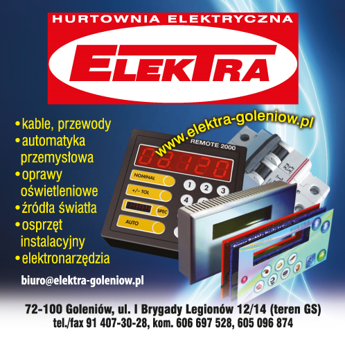 Hurtownia Elektryczna ELEKTRA Goleniów Kable / Przewody / Automatyka Przemysłowa / Elektronarzędzia