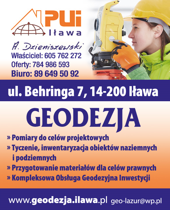 Przedsiębiorstwo Usług Inwestycyjnych Andrzej Dzieniszewski Iława Geodezja