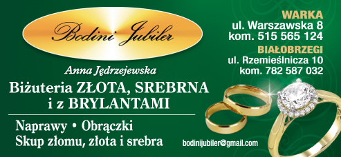 BODINI JUBILER Anna Jędrzejewska Warka Biżuteria Złota, Srebrna i z Brylantami