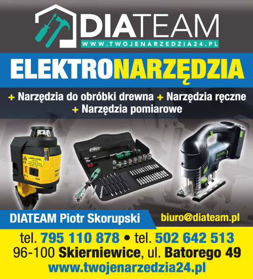 DIATEAM Piotr Skorupski Skierniewice Narzędzia Do Obróbki Drewna / Ręczne / Pomiarowe