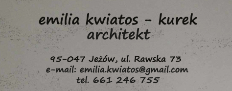 Emilia Kwiatos-Kurek Architekt Jeżów